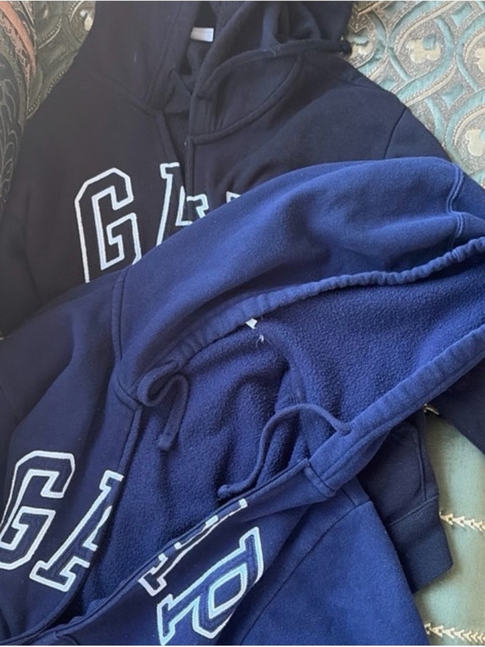 GAP Men's Navy Zip-Up Hoodie Duo